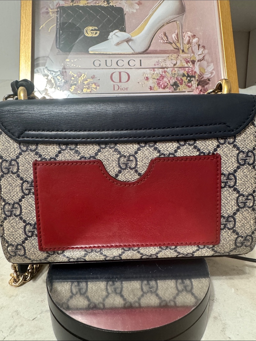 Gucci tri colored padlock shoulder/crossbody bag with Dusty - Picture 3 of 10